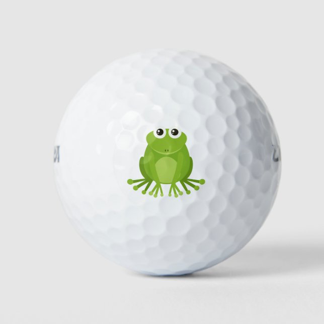 Cute green frog golf balls (Front)