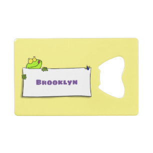 Cute green frog sign cartoon illustration