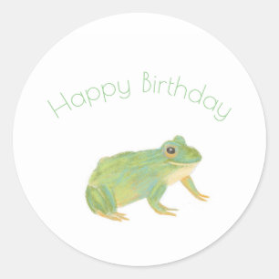 Cute Green Frog Sticker