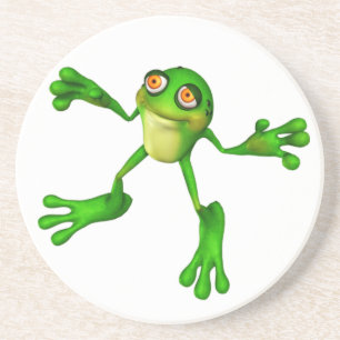 Cute Green Froggy Coaster
