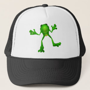 Cute Green Froggy Trucker Hat