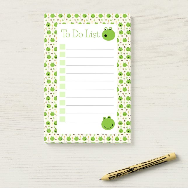 Cute Green Frogs To Do List  Post-it Notes (Creator Uploaded)