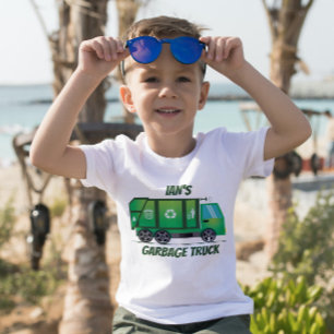 Cute Green Garbage Truck Kids Any Age T-Shirt