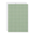 Cute Green Gingham Plaid Portrait Photo Christmas