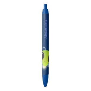 Cute green glow bug firefly cartoon illustration black ink pen
