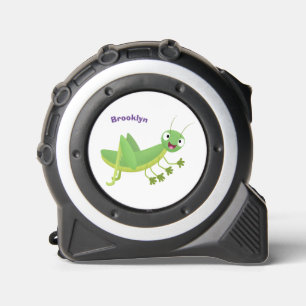 Cute green happy grasshopper cartoon 1