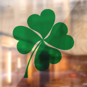 Cute Green Lucky 4 leaves heart Clover shamrock