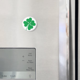 Cute Green Lucky 4 leaves heart Clover shamrock Magnet