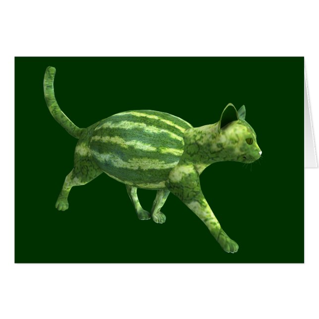 Cute Green Melon Bengalcat (Front Horizontal)