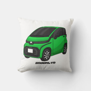 Cute green micro sized car cushion
