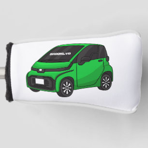 Cute green micro sized car golf head cover