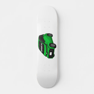 Cute green micro sized car skateboard