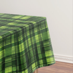 Cute green plaid pattern  tablecloth