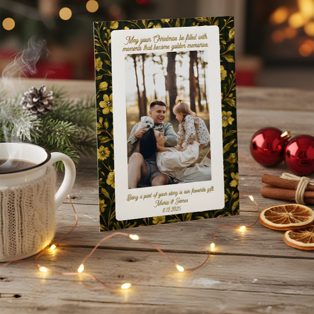 Cute Green Plaid Portrait Photo Christmas Holiday  (Creator Uploaded)