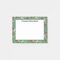 Cute Green Red Pattern - A Note From the Nurse