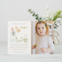 Cute Green Rust Dog Any Age Birthday Photo Party