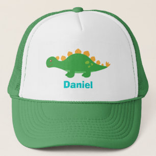 Cute Green Stegosaurus Dinosaur for Trucker Hat