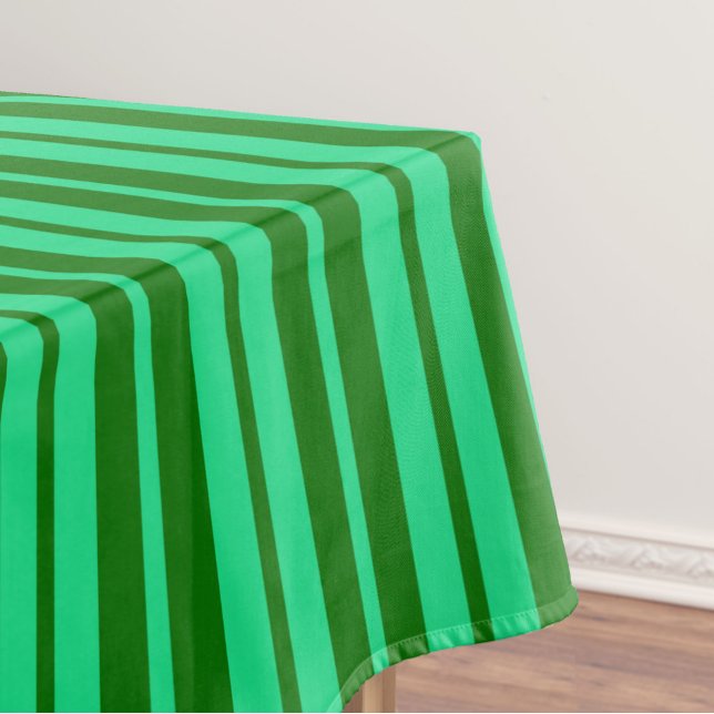 Cute Green Stylish Stripes Pattern Design  Tablecloth (Creator Uploaded)