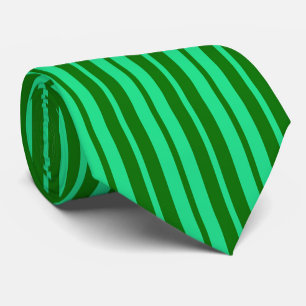 Cute Green Stylish Stripes Pattern Design  Tie