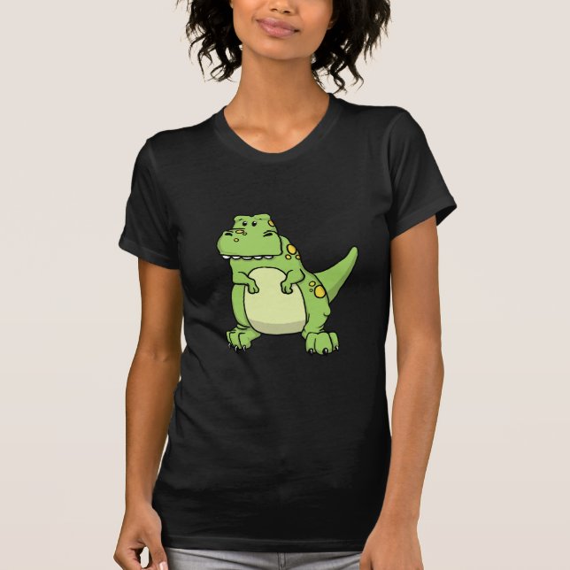 Cute Green T-Rex T-Shirt (Front)