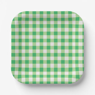 Cute Green Tractor Birthday Party  Paper Plate