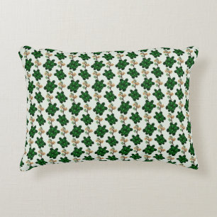 Cute Green Turtle Seamless Pattern   turtle  Decorative Cushion