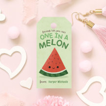 Cute Green Watermelon School Classroom Valentine