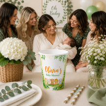 Cute Greenery Botanical Jungle Animals Baby Shower