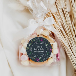 Cute Greenery Holly Jolly Christmas Stickers