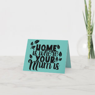 Cute greeting card for mum; birthday; mother's day