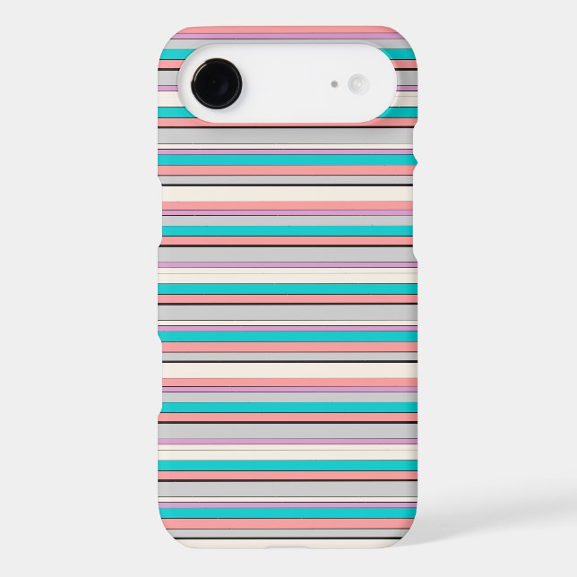 Cute grey aqua stripes (Back)