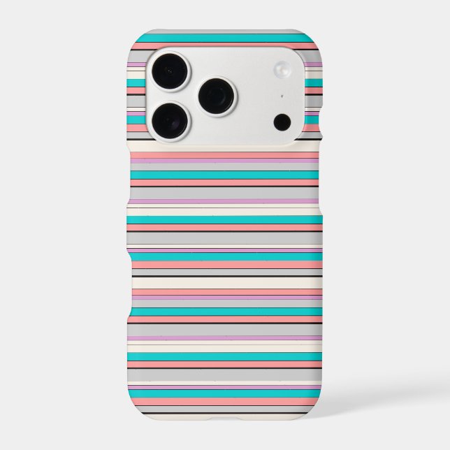 Cute grey aqua stripes (Back)