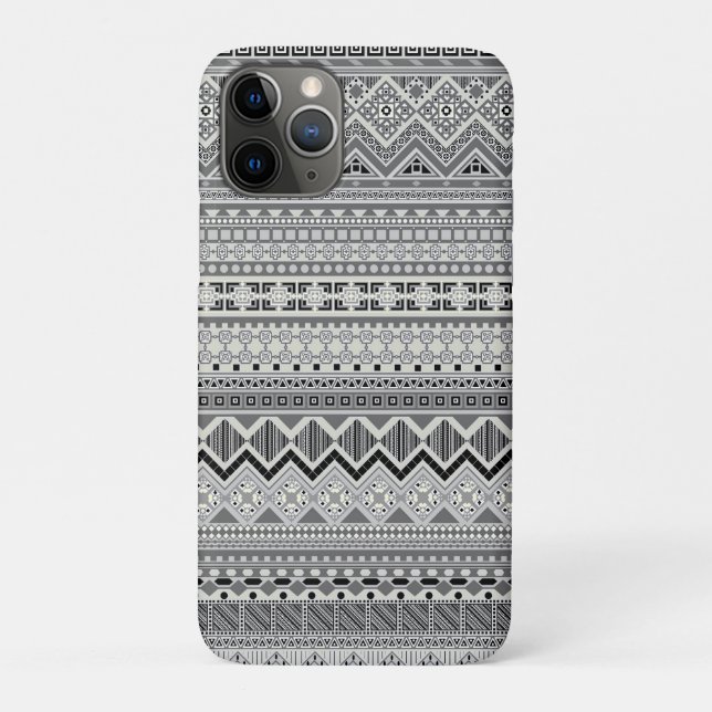 Cute grey aztec patterns design Case-Mate iPhone case (Back)