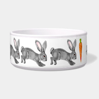 Cute Grey Bunny Rabbit Pattern Minimal Custom