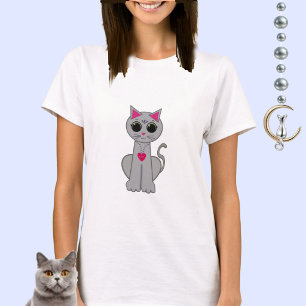 Cute grey cat T-Shirt