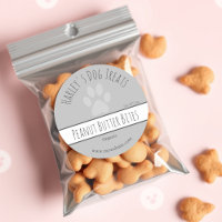 Cute Grey | Dog Treat Business Labels