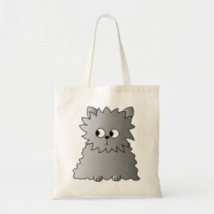Cute Grey Fluffy Cat. Tote Bag