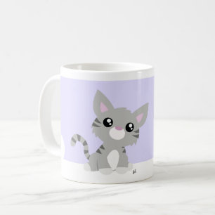 Cute Grey Kitty Mug