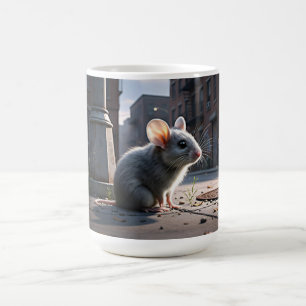 Cute Grey Mouse Animal Coffee Mug