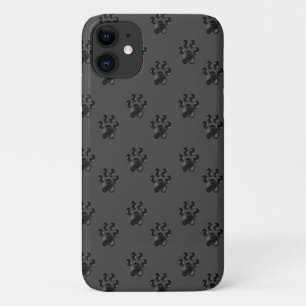Cute grey paw pattern Case-Mate iPhone case