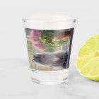 Cute Grey Persian Cat with Pink Flowering Plant 