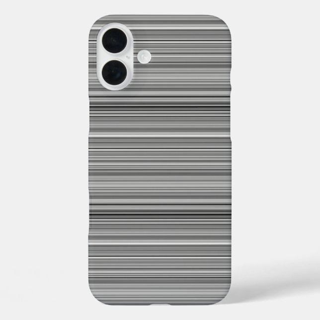 Cute grey stripes Case-Mate iPhone case (Back)