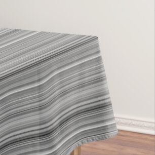 Cute grey stripes tablecloth
