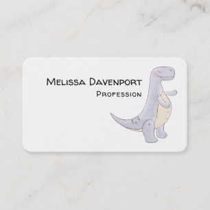 Cute Grey Tyrannosaurus Rex Dinosaur Toy Business  Card