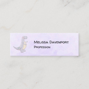 Cute Grey Tyrannosaurus Rex Dinosaur Toy Mini Business Card