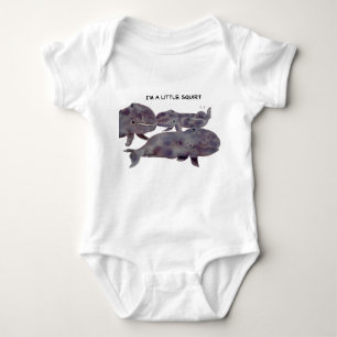 Cute Grey Whales Infant Apparel Baby Bodysuit
