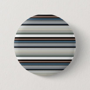 Cute grey white stripes 6 cm round badge