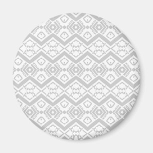 Cute grey zigzag pattern mug magnet