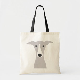 Cute Greyhound, Italian Greyhound or Whippet Dog Tote Bag
