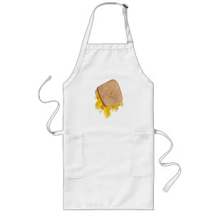 Cute Grilled Cheese Dripping Sandwich Long Apron